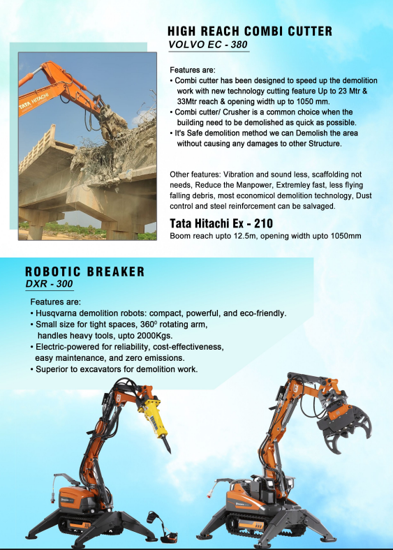 United Saw Services Brochure Page 02 - Heavy Fleet & Robotics