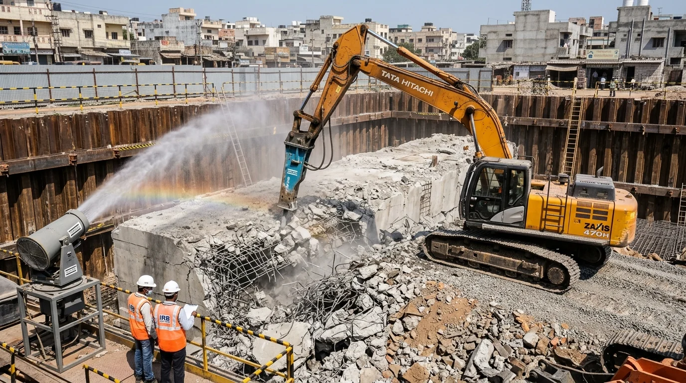 Foundation Bed Demolition Services in Hyderabad